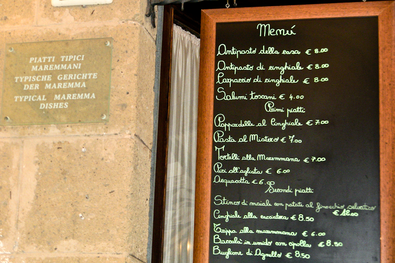 Understanding italian menus